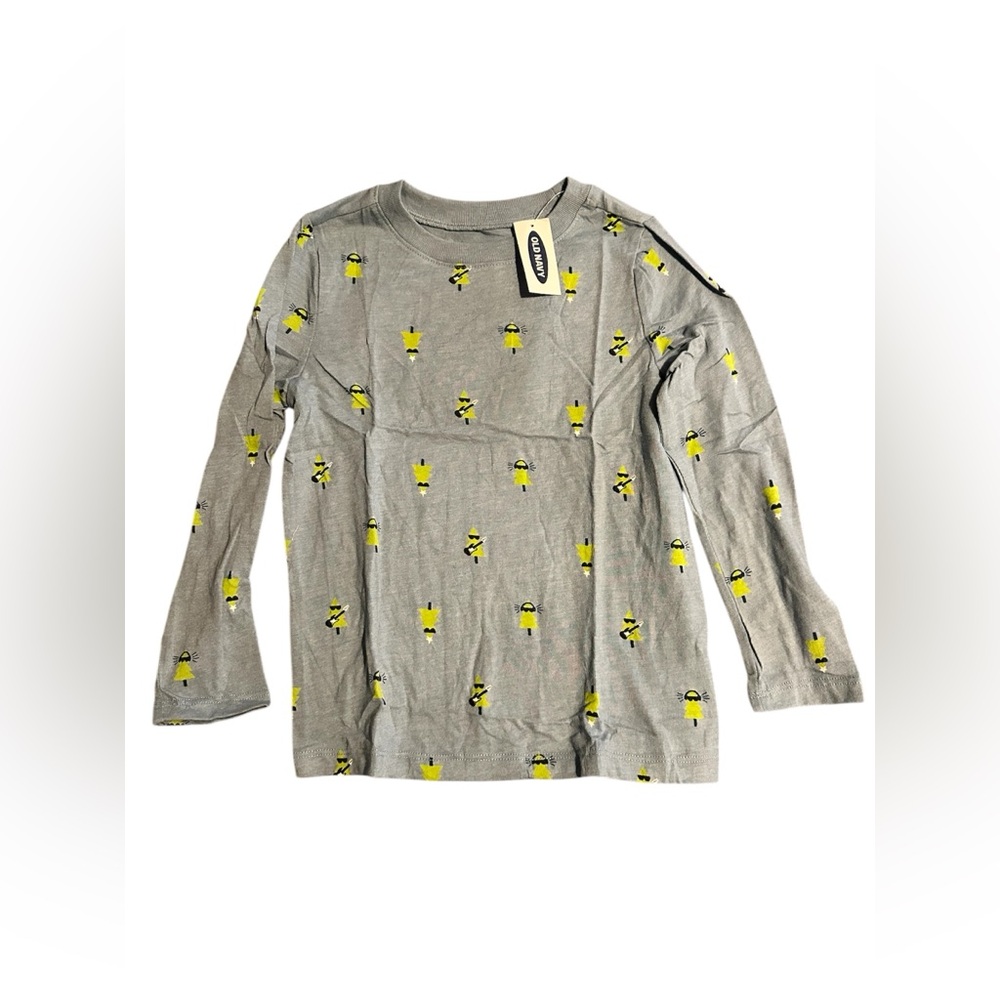 Old Navy Kids Long Sleeve Shirt with Christmas Trees